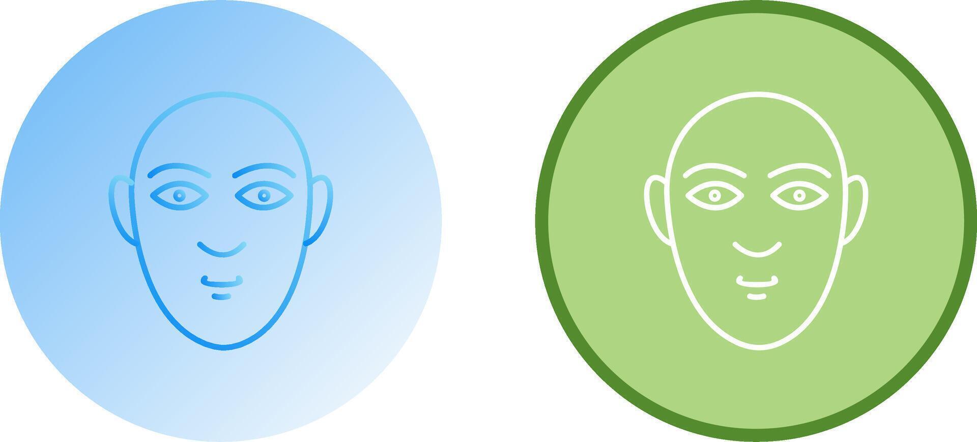 Human Face Icon Design vector