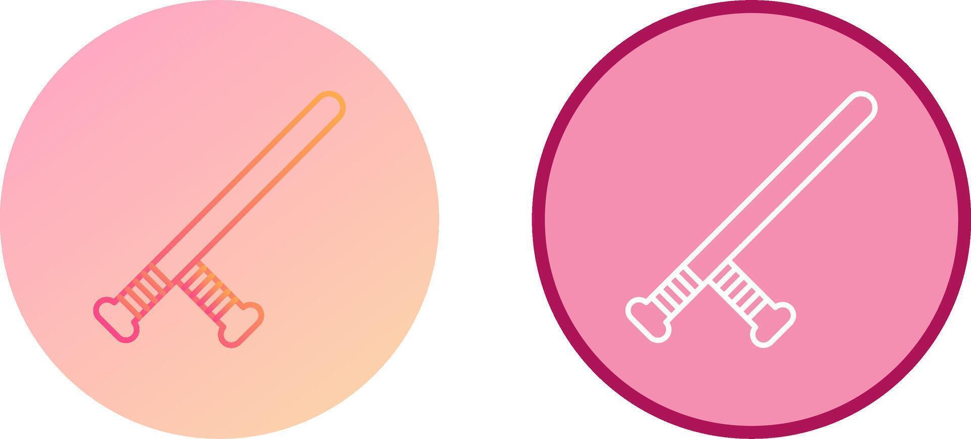 Baton Icon Design vector