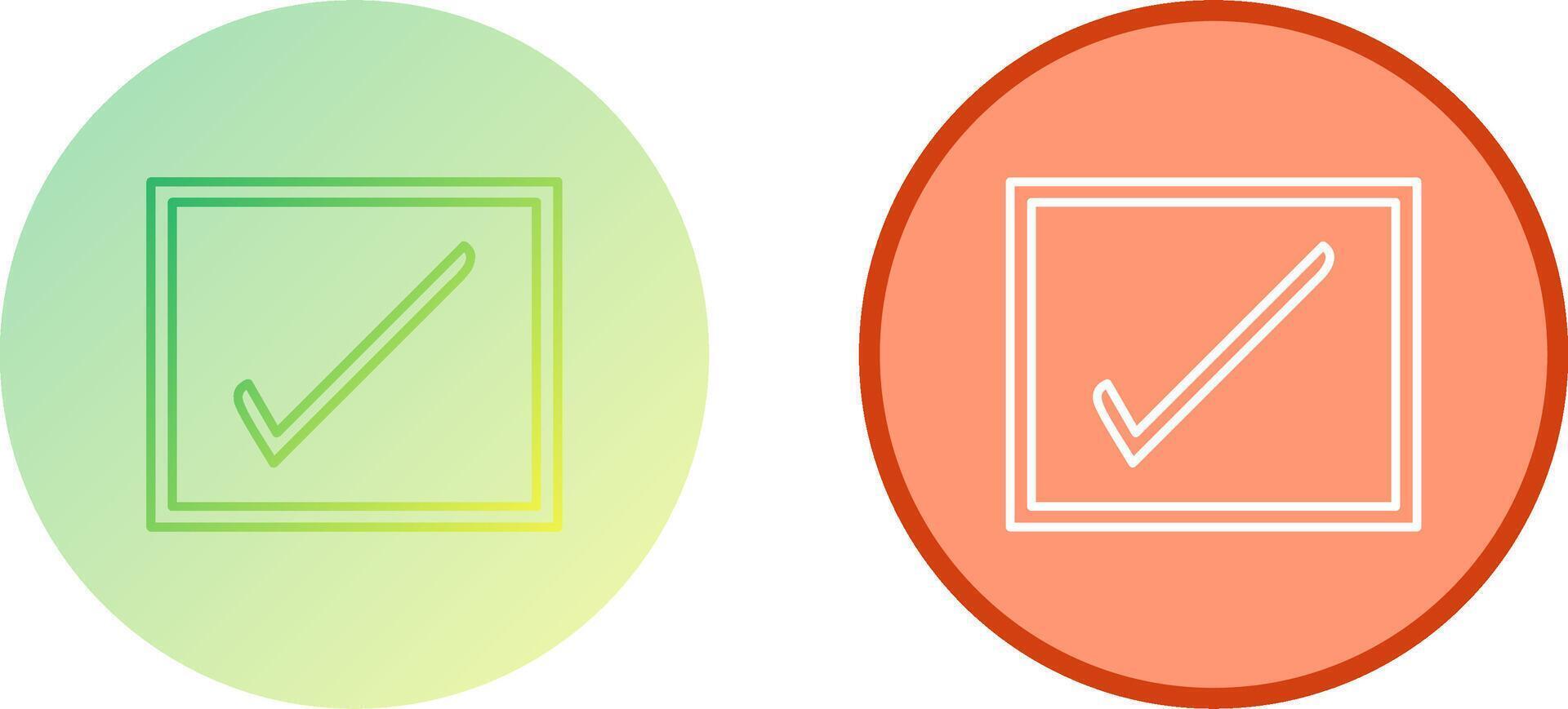Checkbox Icon Design vector