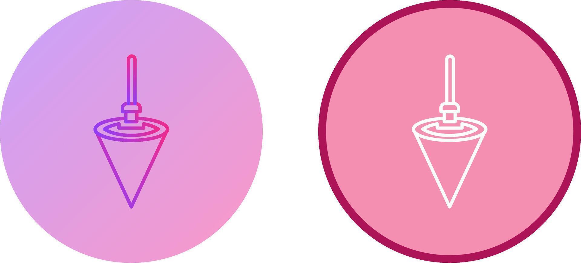 Plumb Bob Icon Design vector