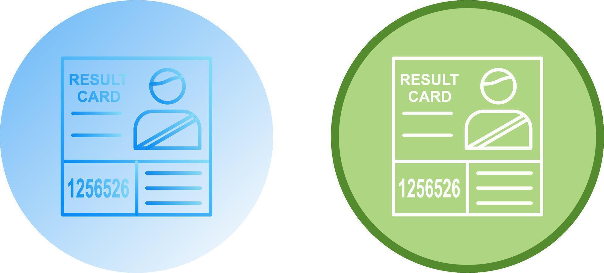 Candidate Results Icon Design vector