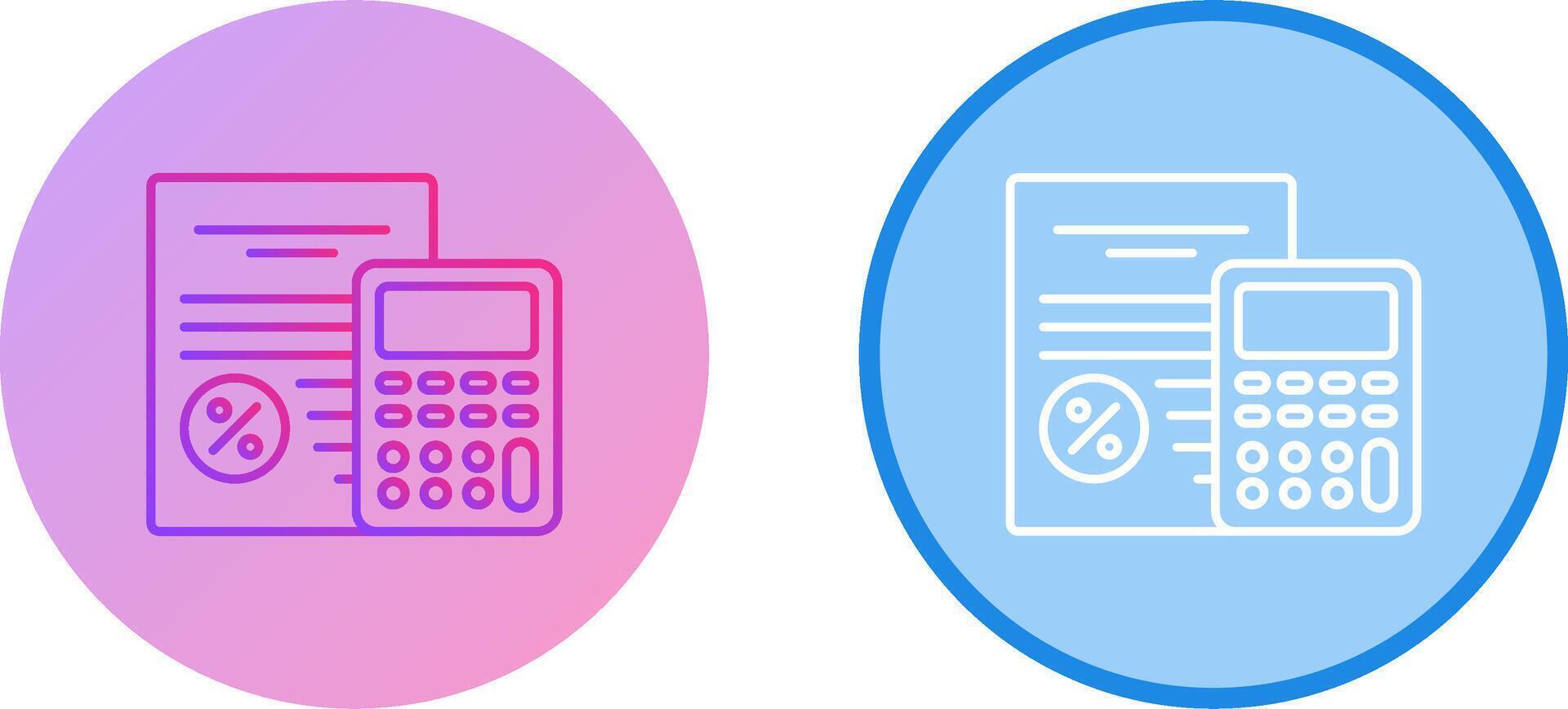 Tax Icon Design vector