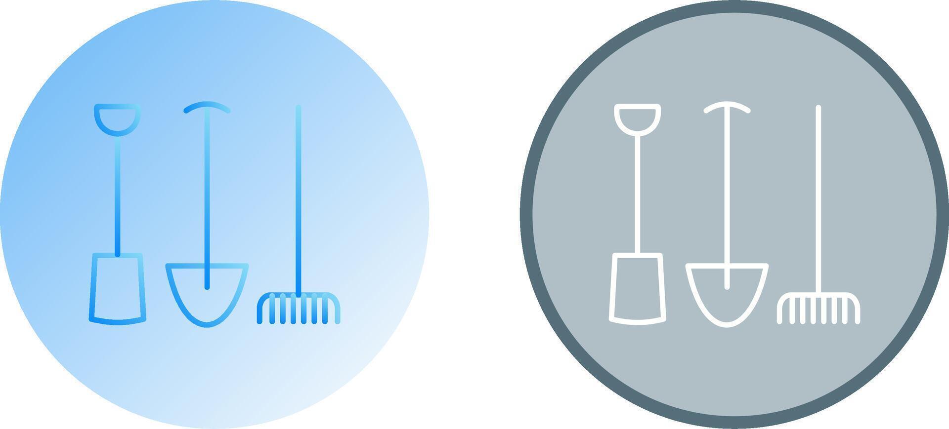Gardening Tools Icon Design vector