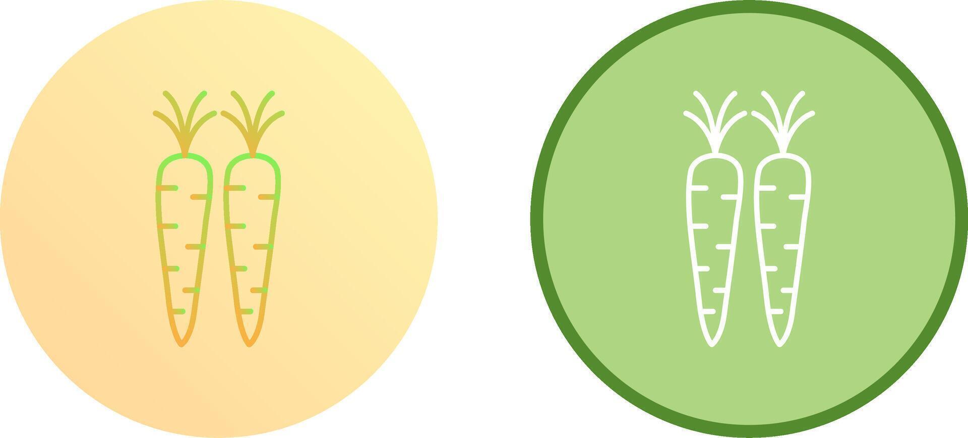 Carrots Icon Design vector