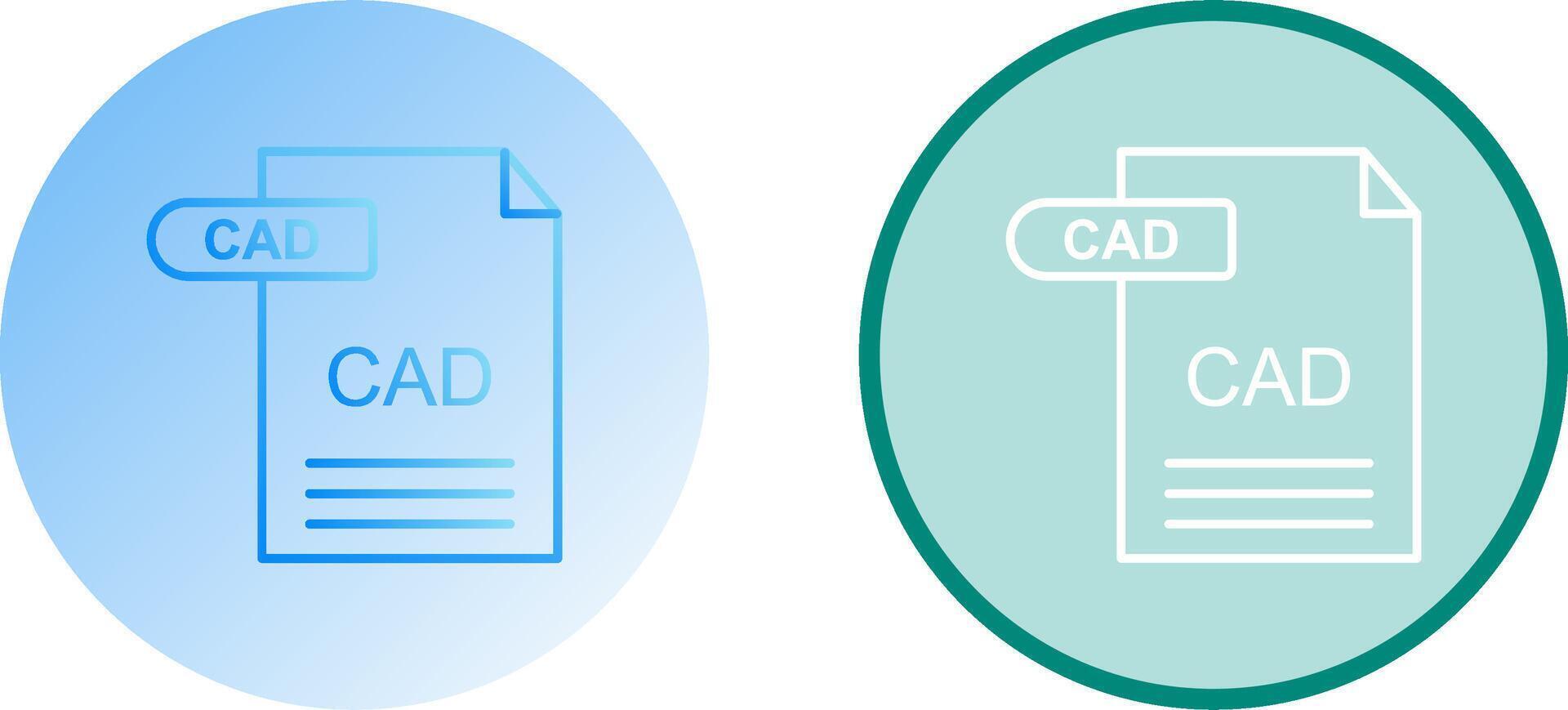 CAD Icon Design vector