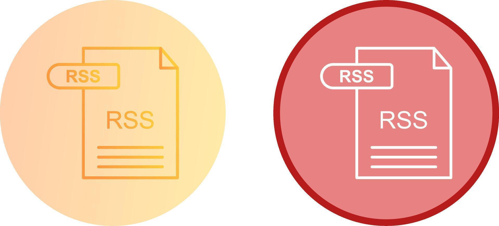 RSS Icon Design vector