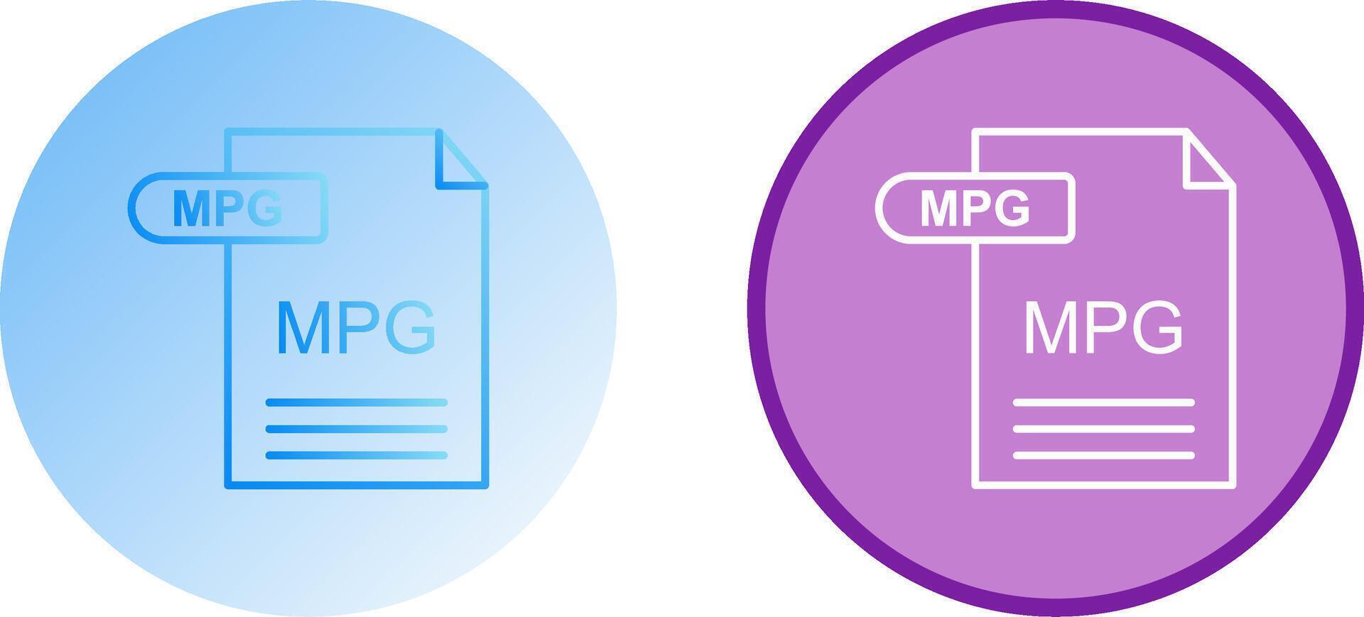 MPG Icon Design vector