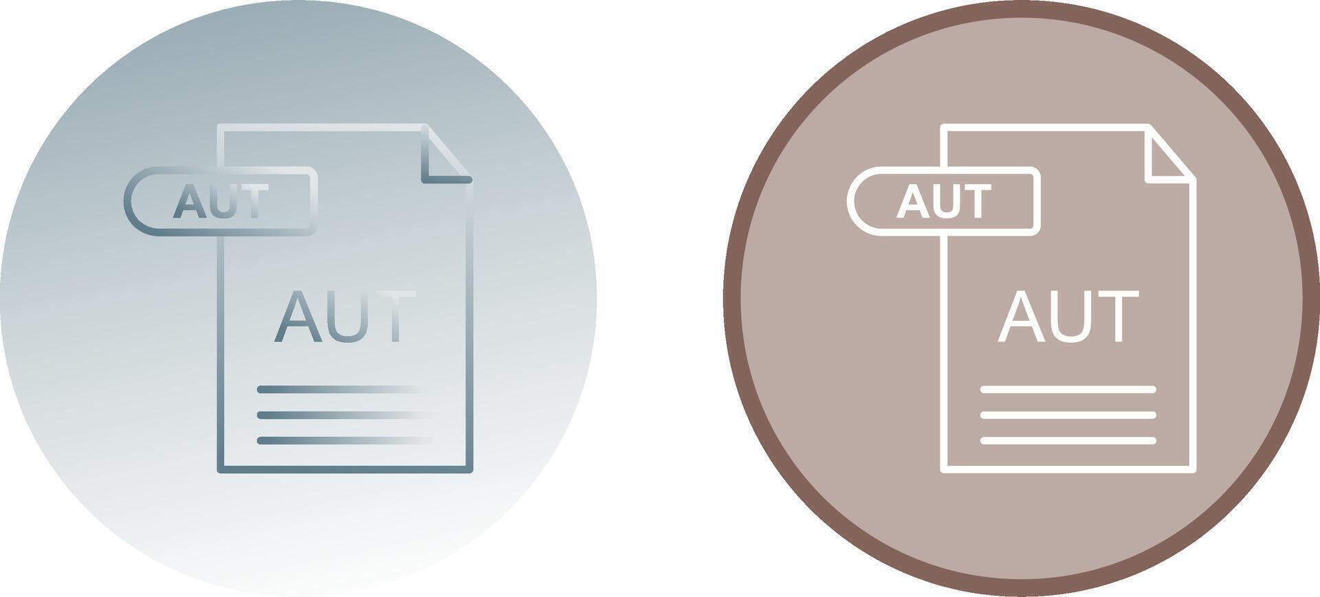AUT Icon Design vector