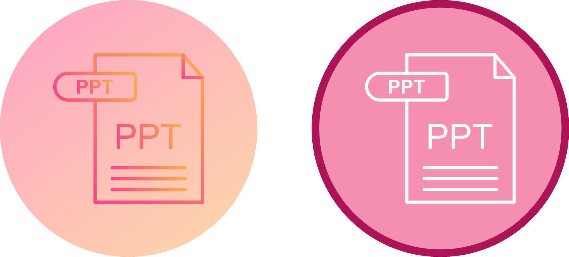 PPT Icon Design vector