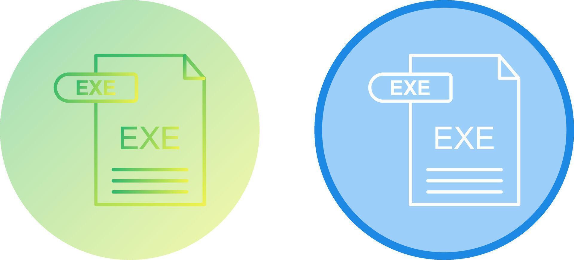 EXE Icon Design vector