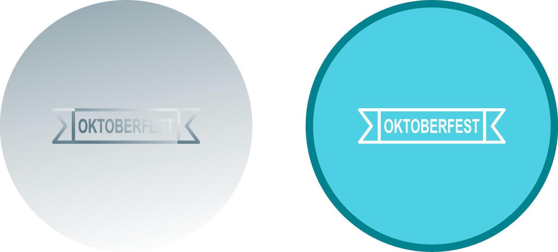Oktoberfest Banner Icon Design vector