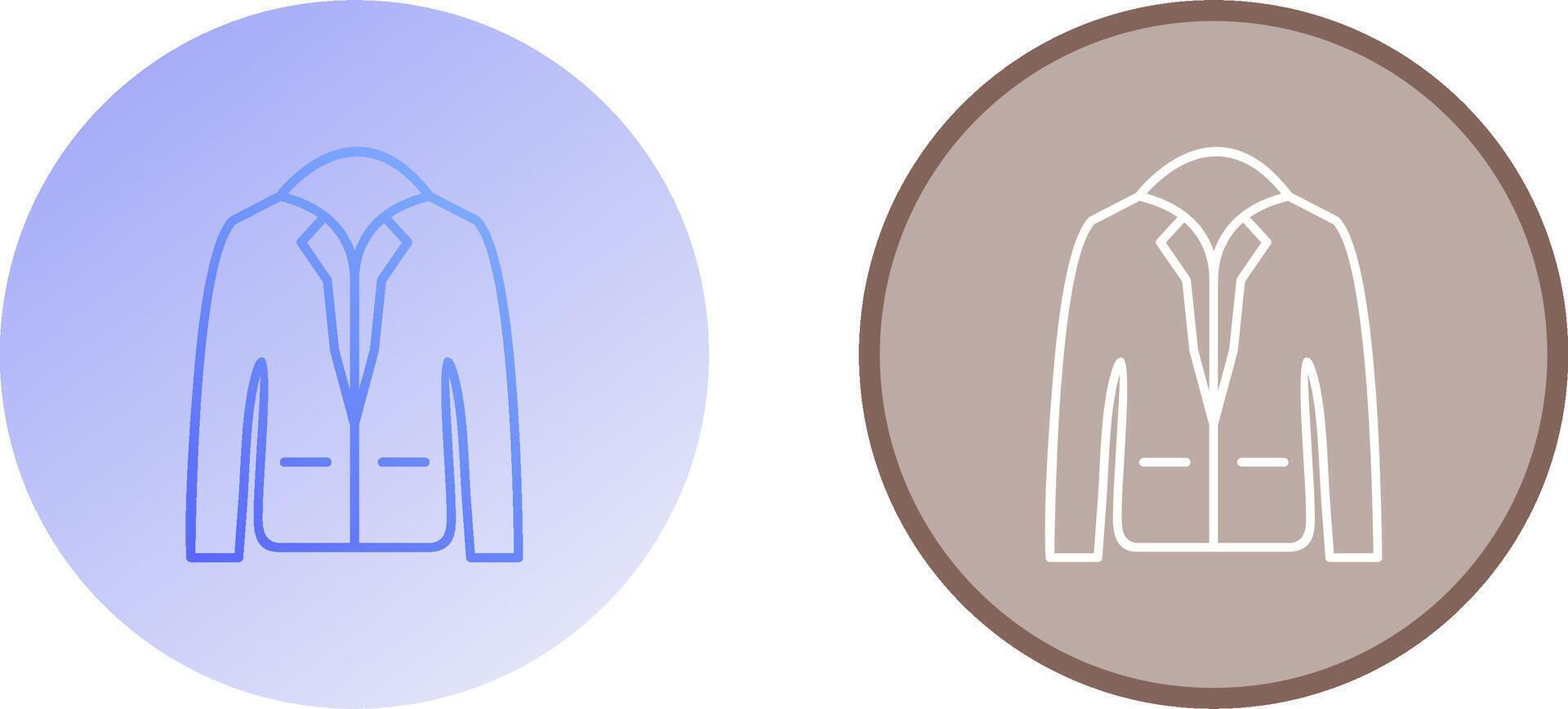 Stylish Jacket Icon Design vector