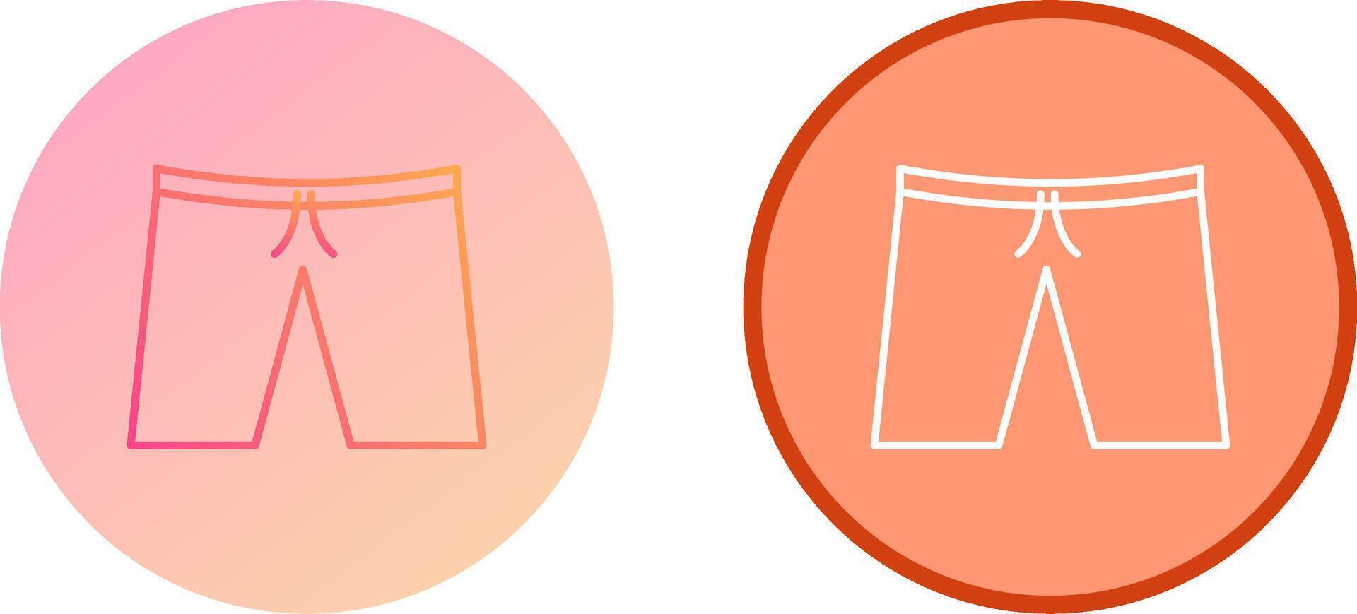 Shorts Icon Design vector
