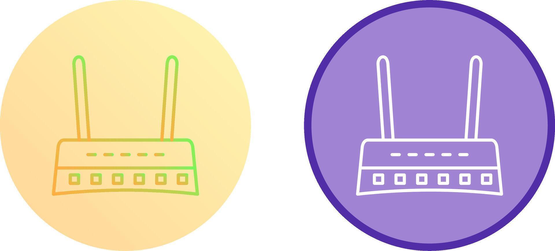 Router Icon Design vector