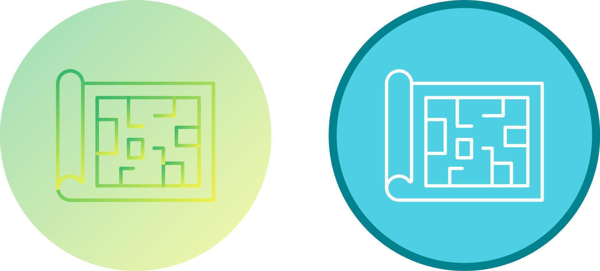 Blueprint Icon Design vector