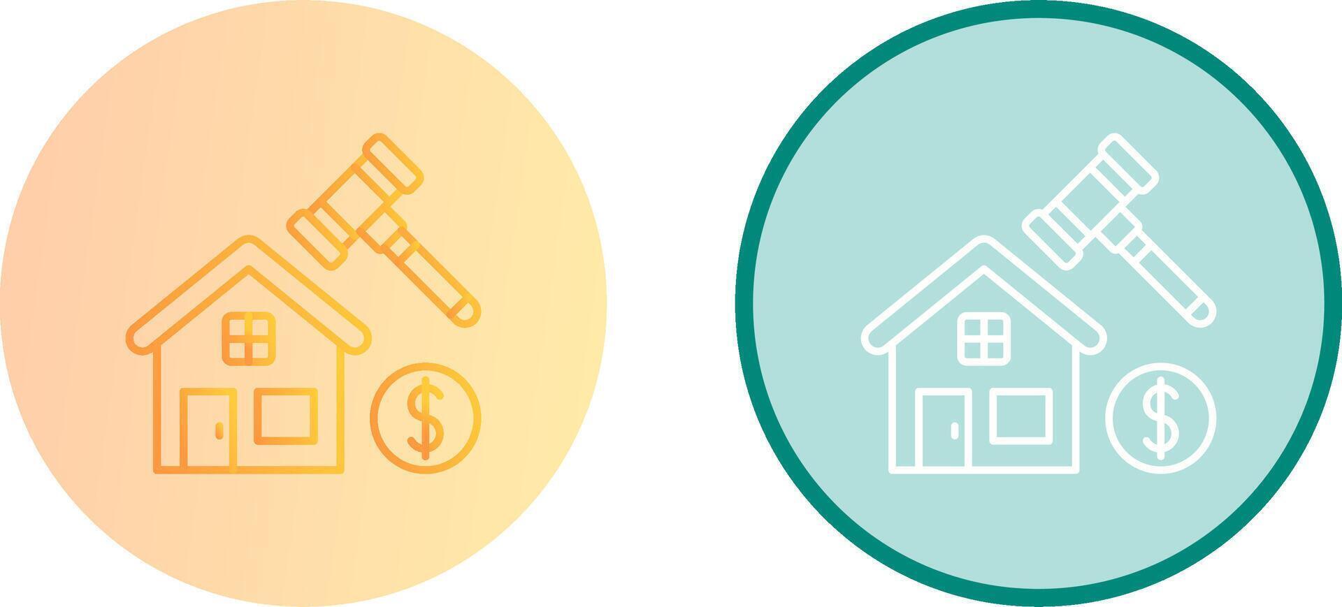 Auction Icon Design vector