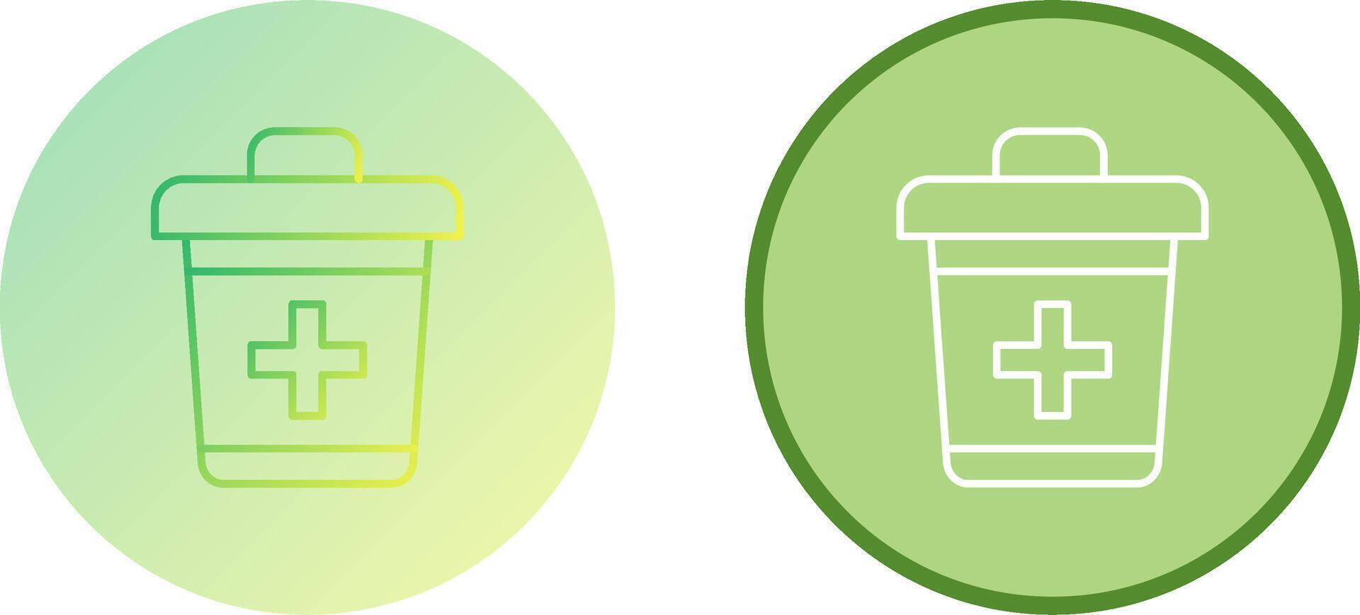 Dustbin Icon Design vector