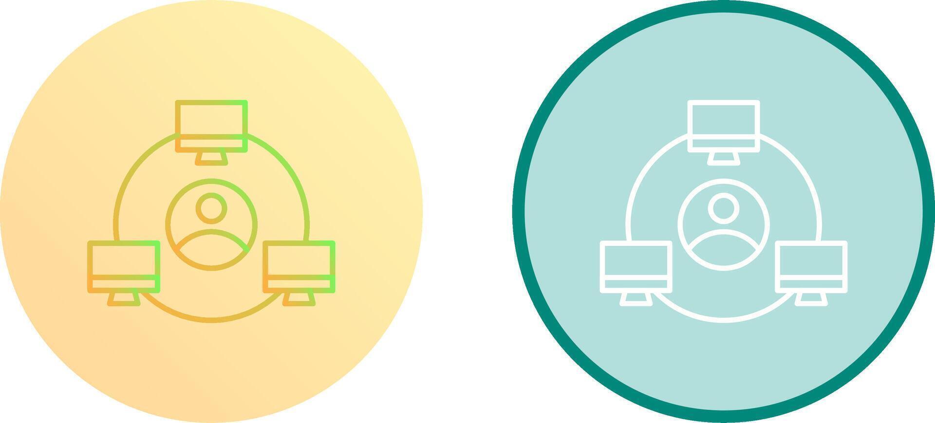 Network Icon Design vector