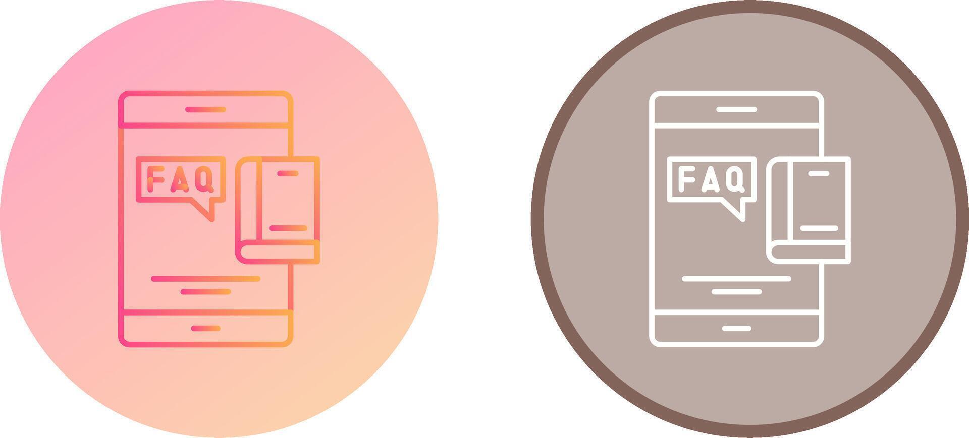 Faq Icon Design vector