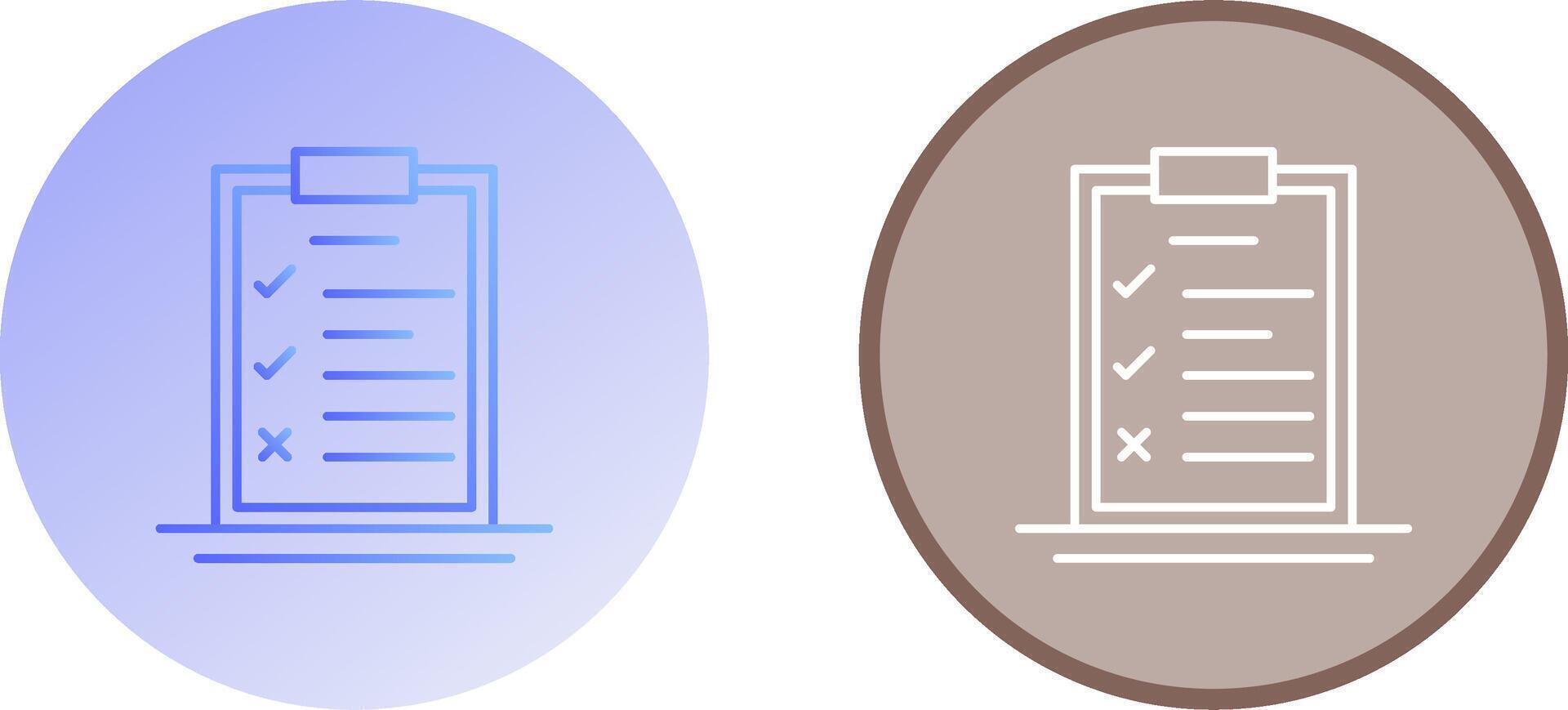 Checklist Icon Design vector