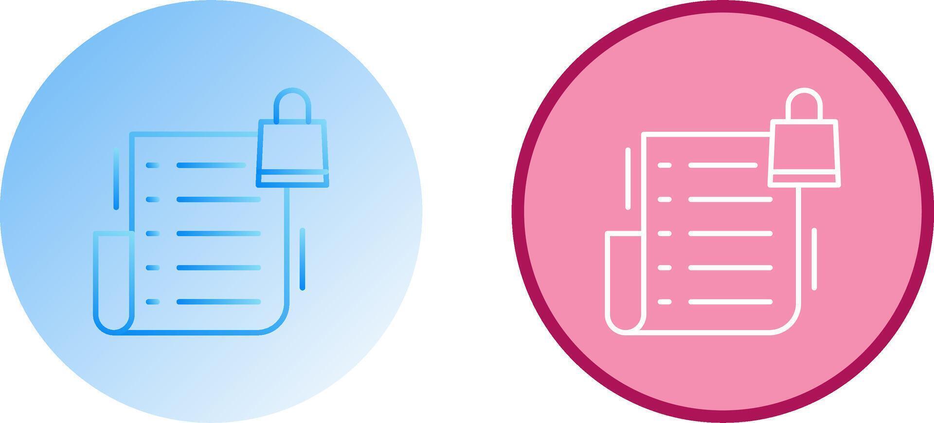 Wishlist Icon Design vector