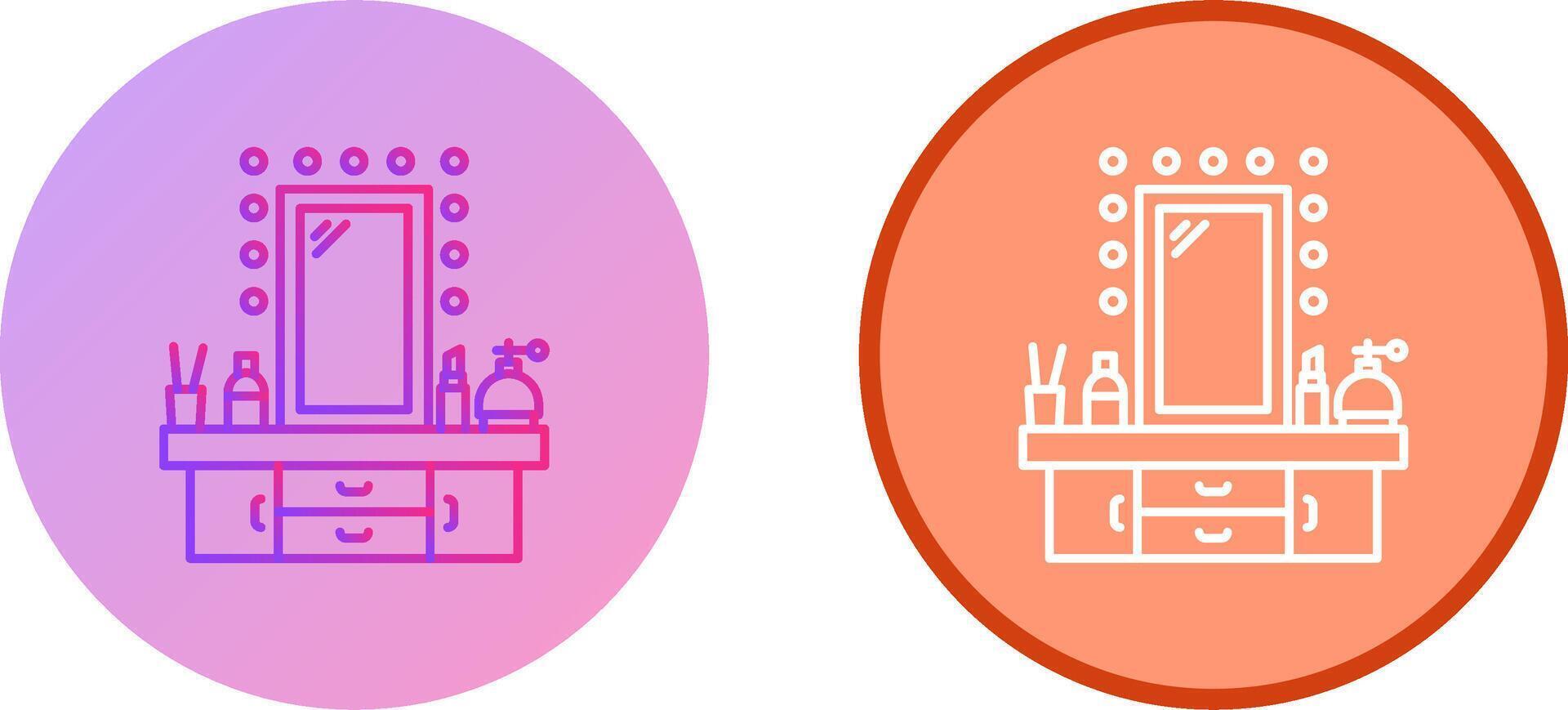 Dressing Table Icon Design vector