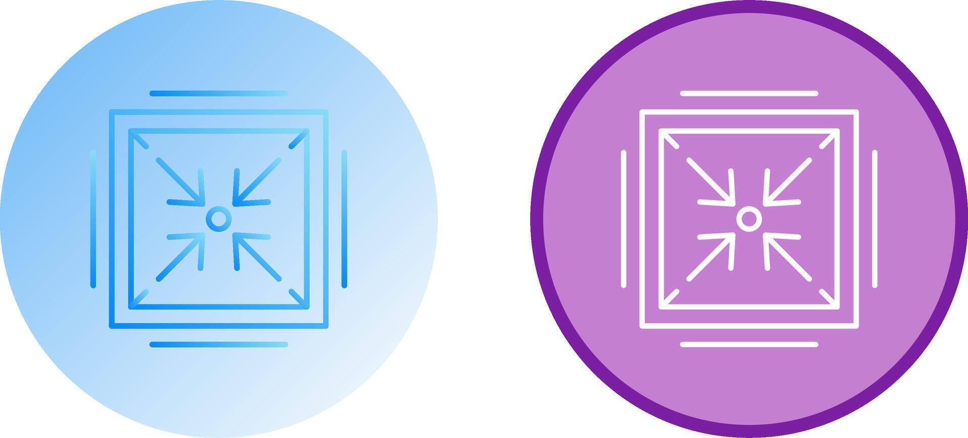 Minimize Icon Design vector