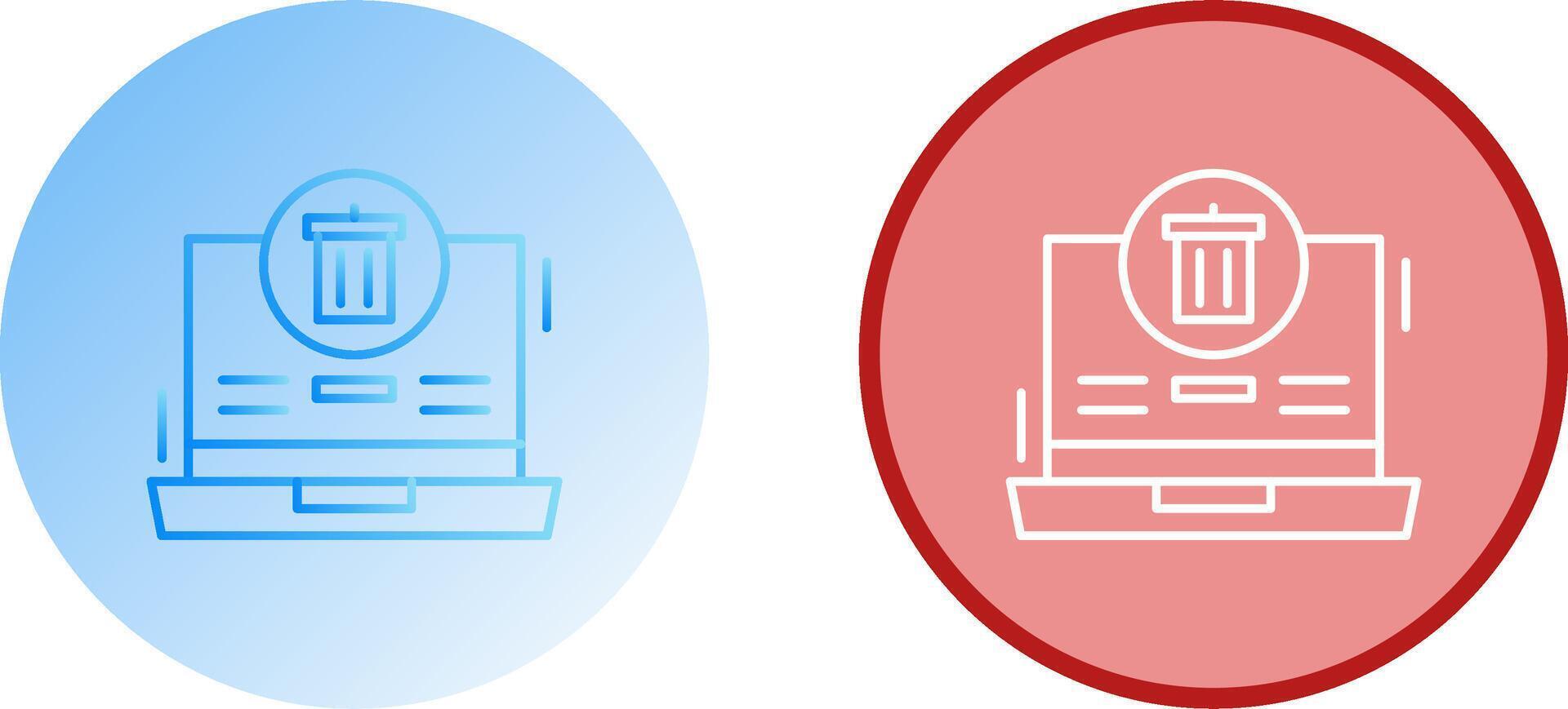 Trash Icon Design vector
