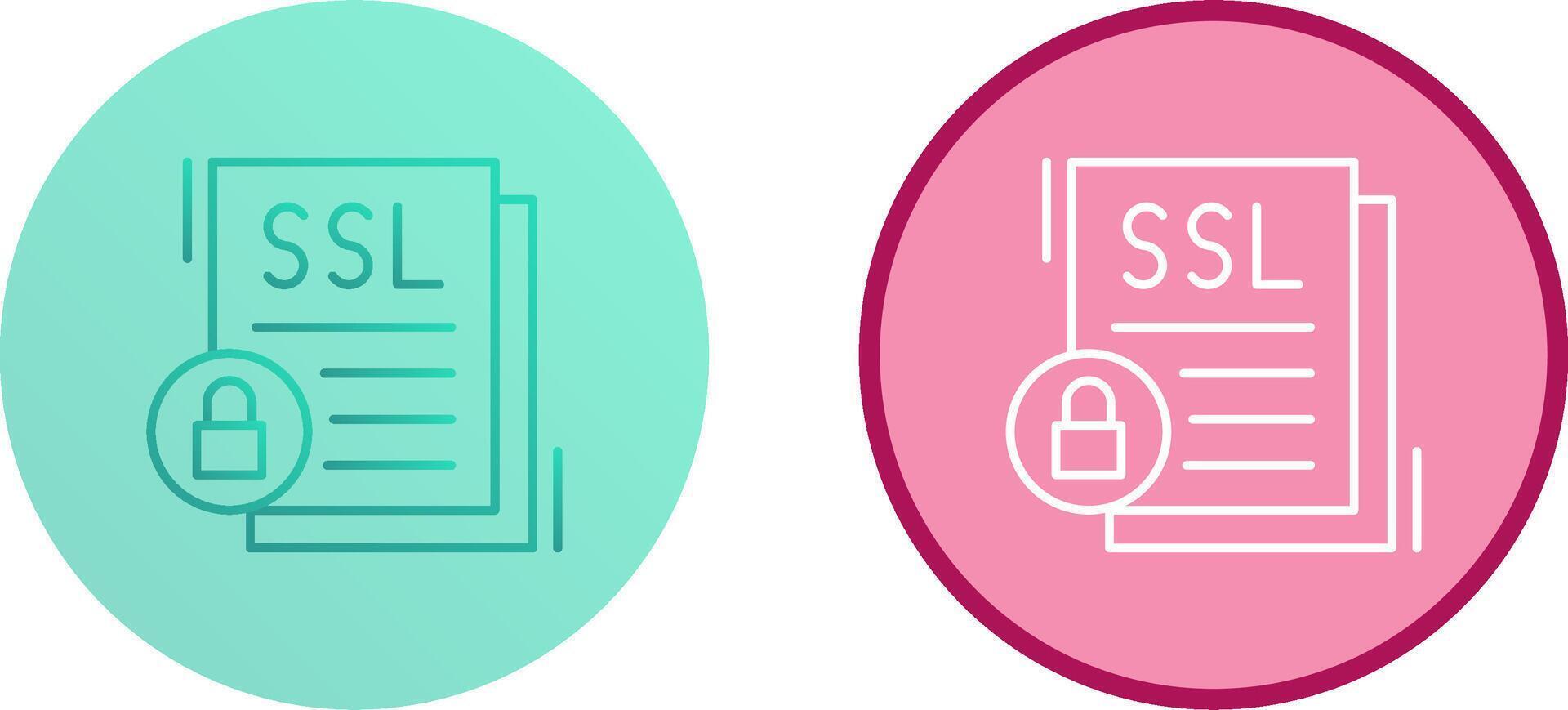 SSL Icon Design vector
