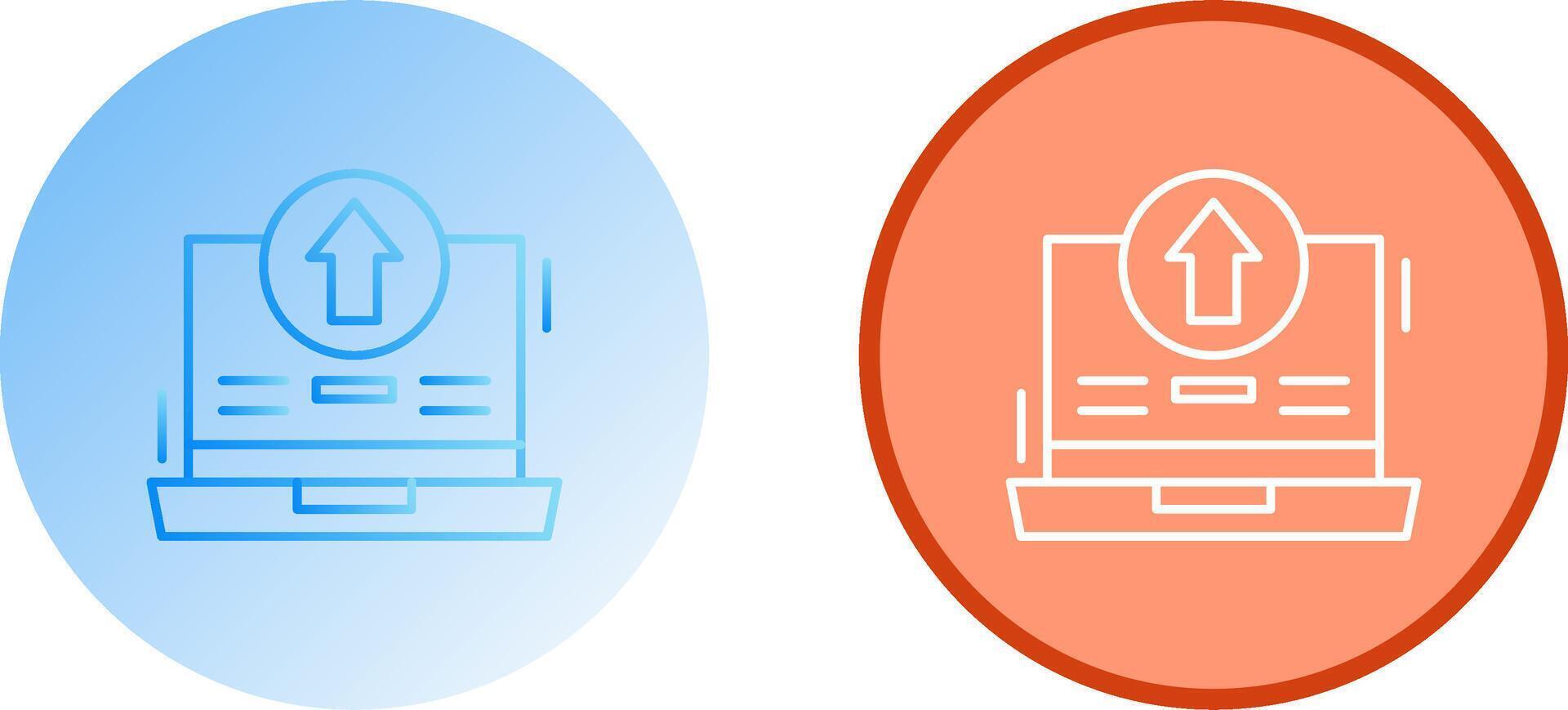 Upload Icon Design vector