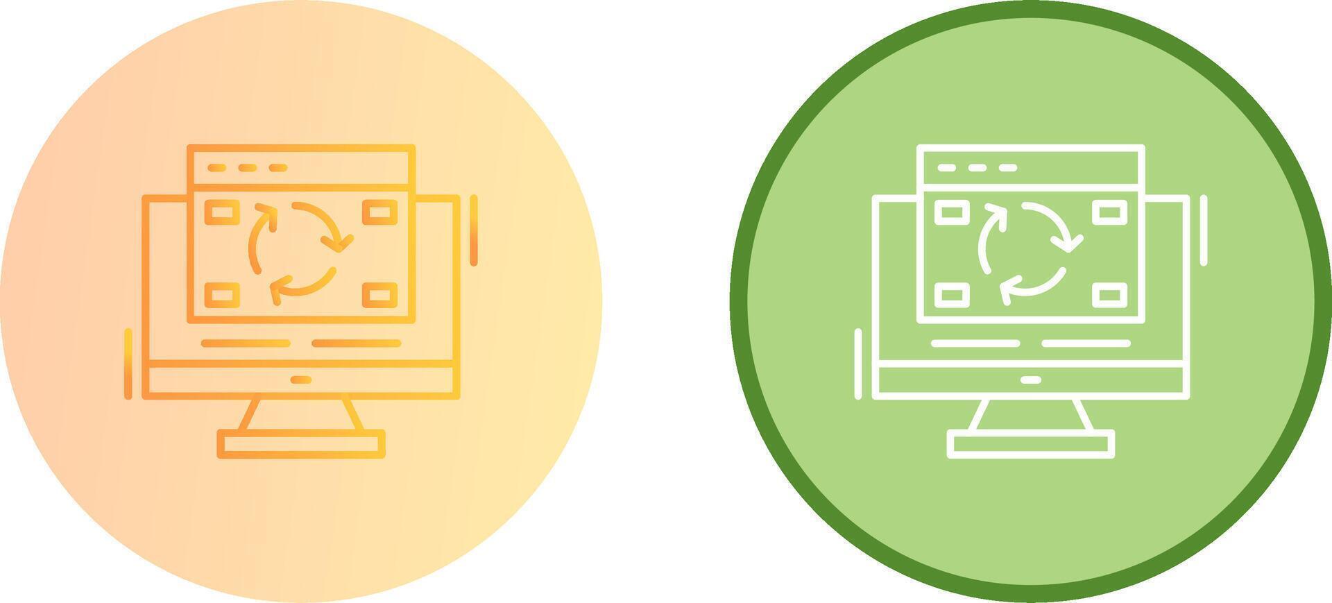 Update Icon Design vector