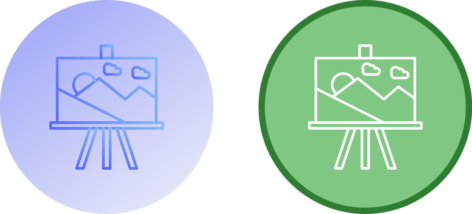 Canvas Icon Design vector