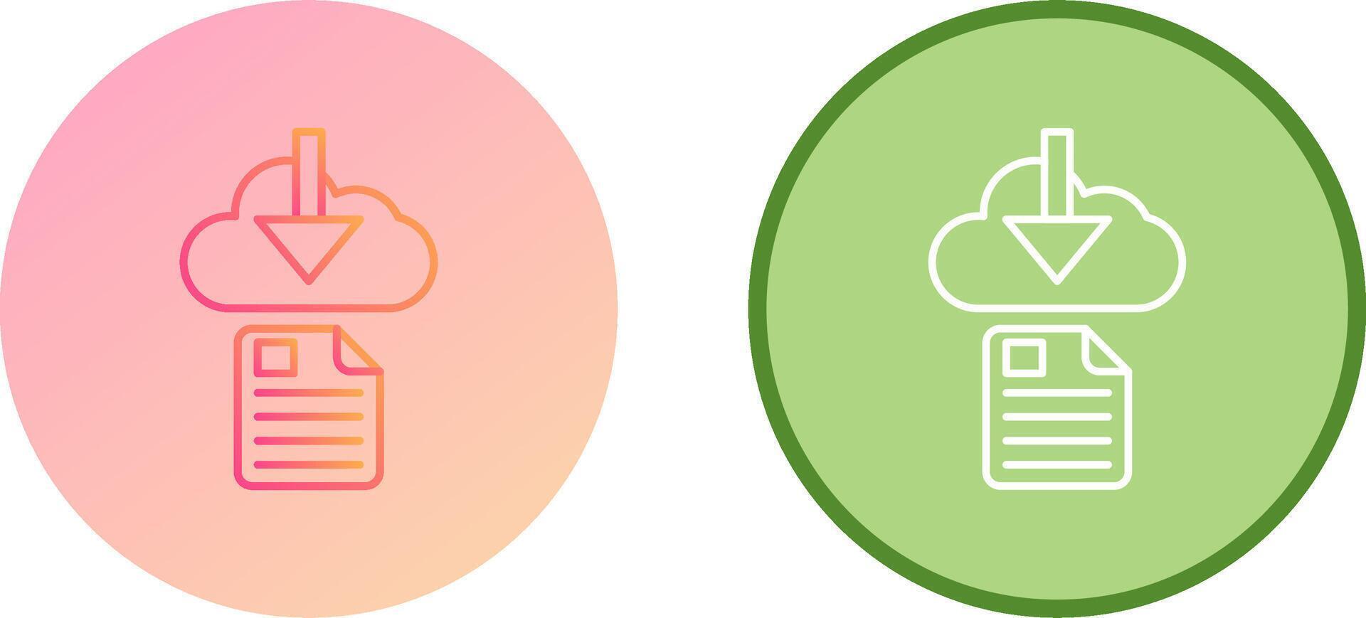 File Download Icon Design vector