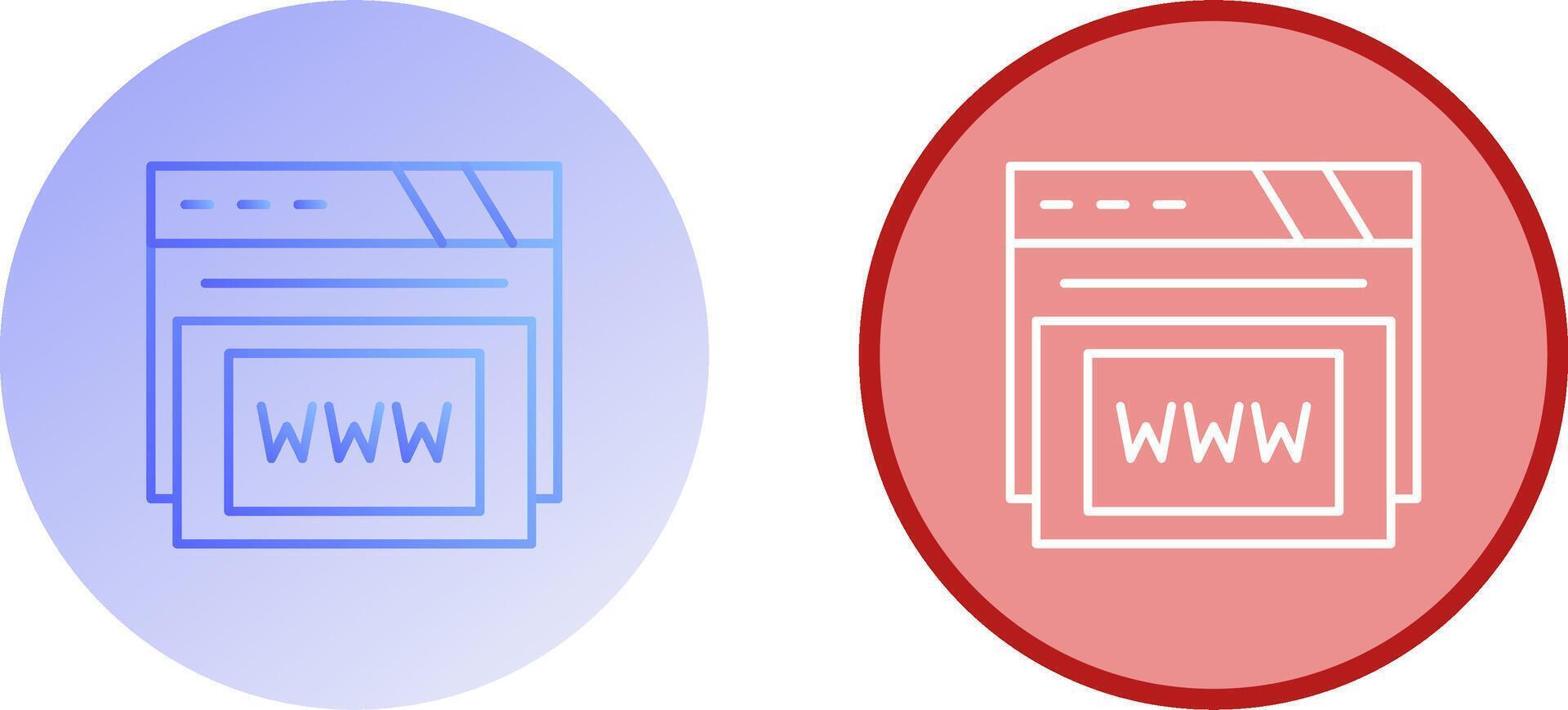 Www Icon Design vector