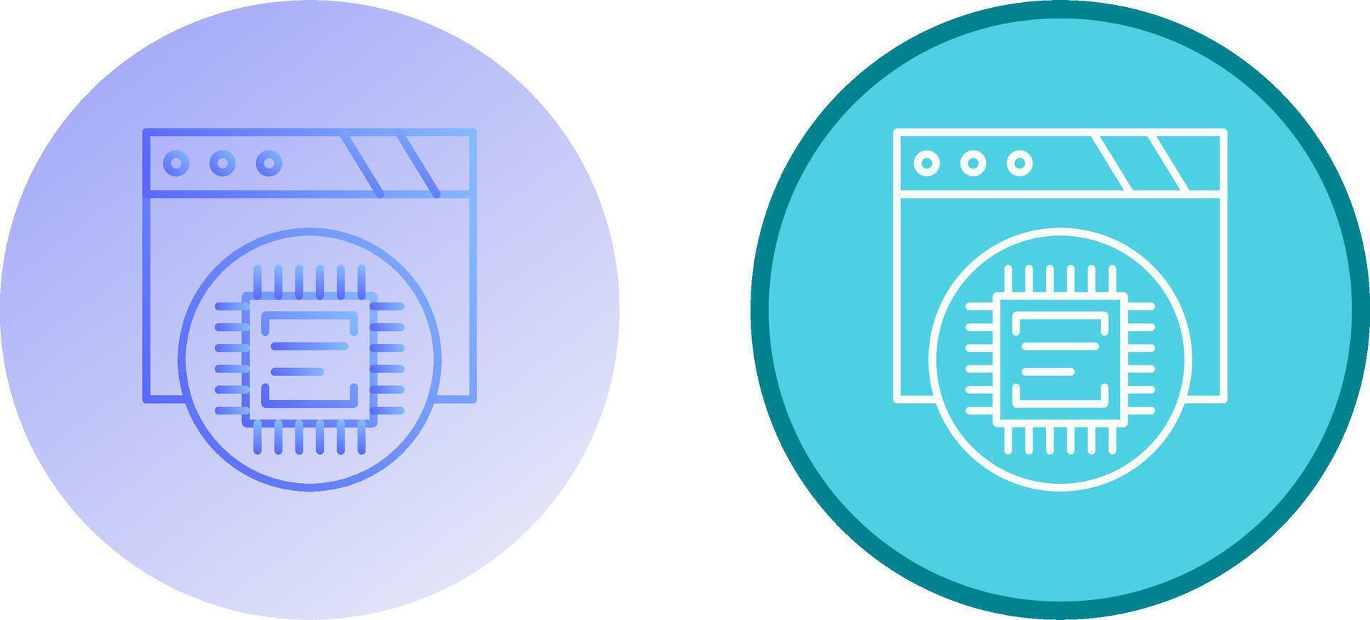 Cpu Icon Design vector