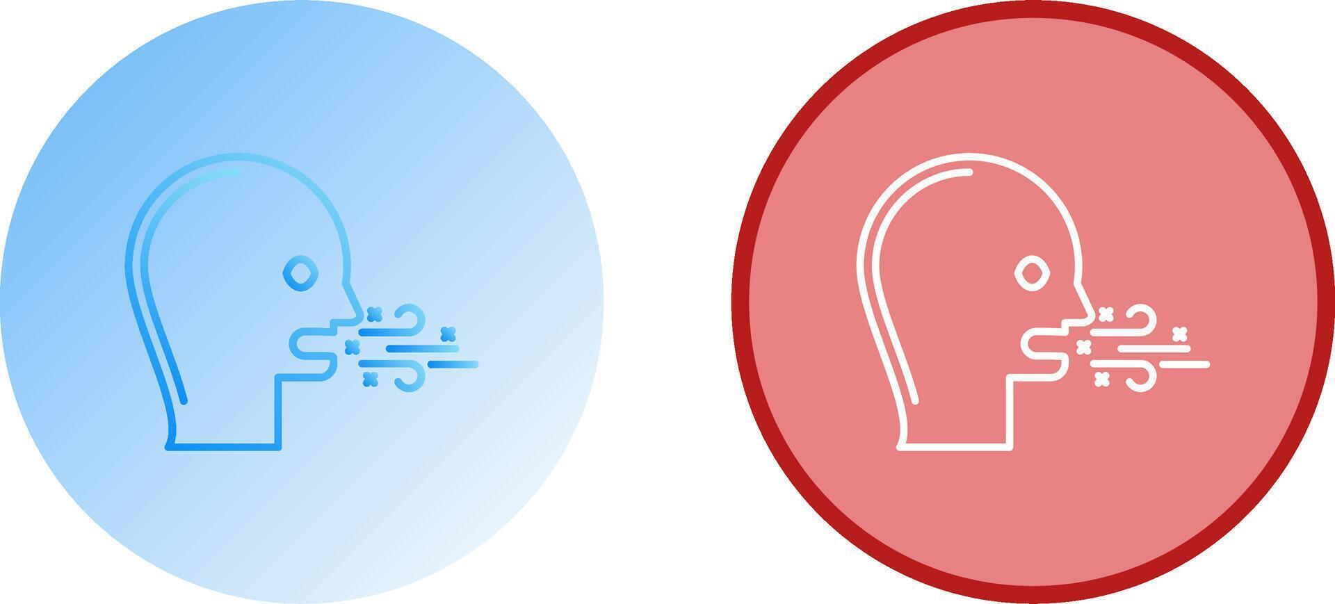 Bad Breath Icon Design vector