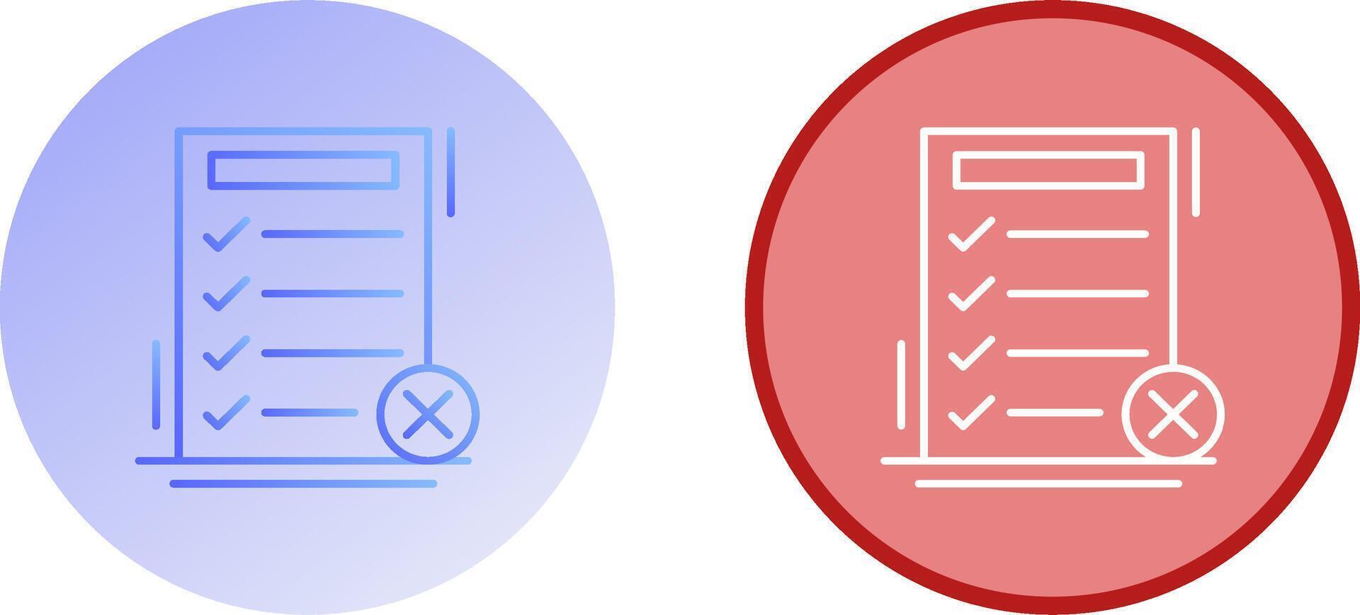Fake List Icon Design vector