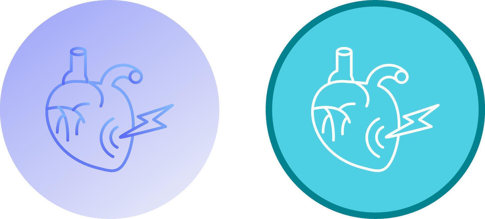 Heart Attack Icon Design vector
