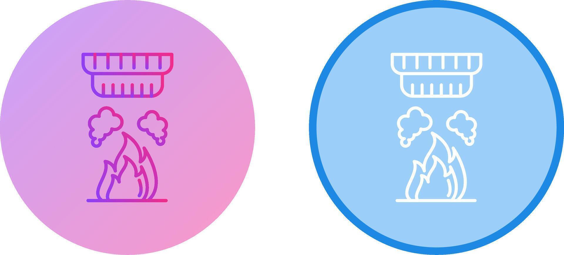 Smoke Detector Icon Design vector