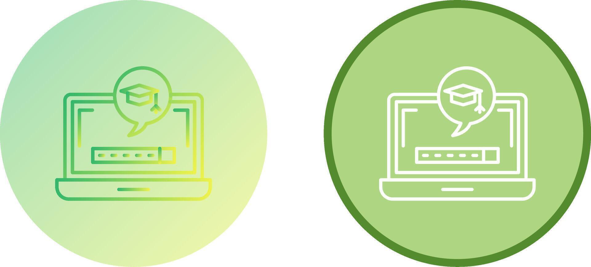 Digital Learning Icon Design vector