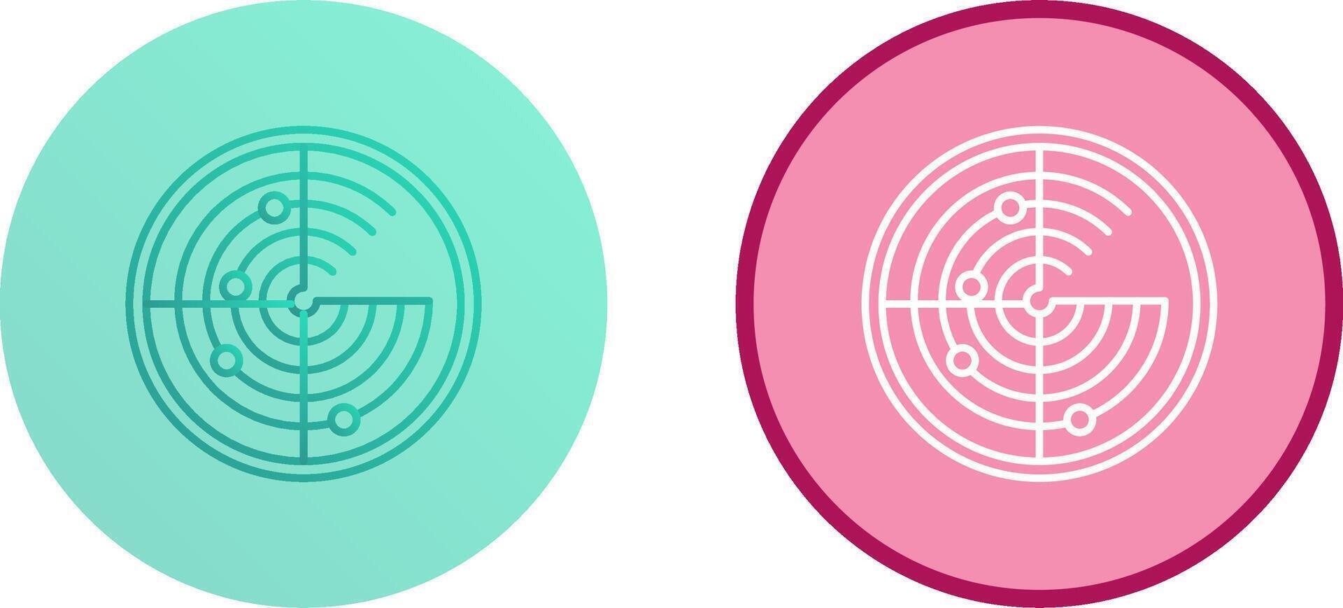 Radar Icon Design vector