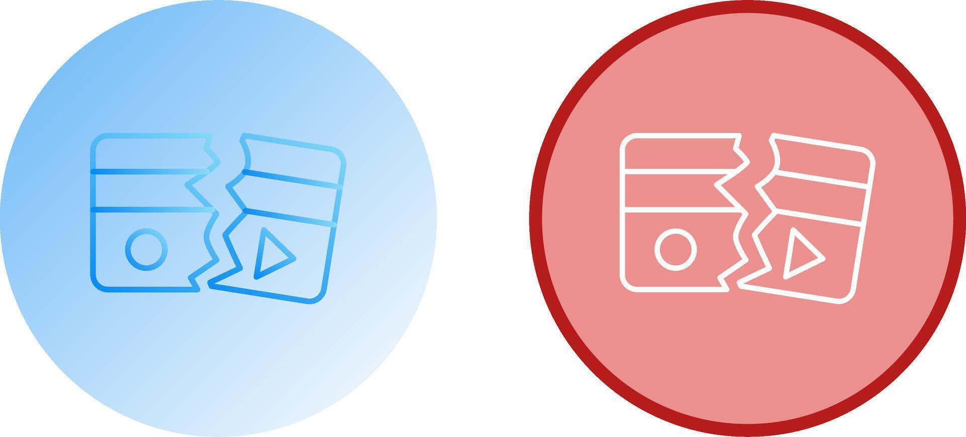 Broken Icon Design vector