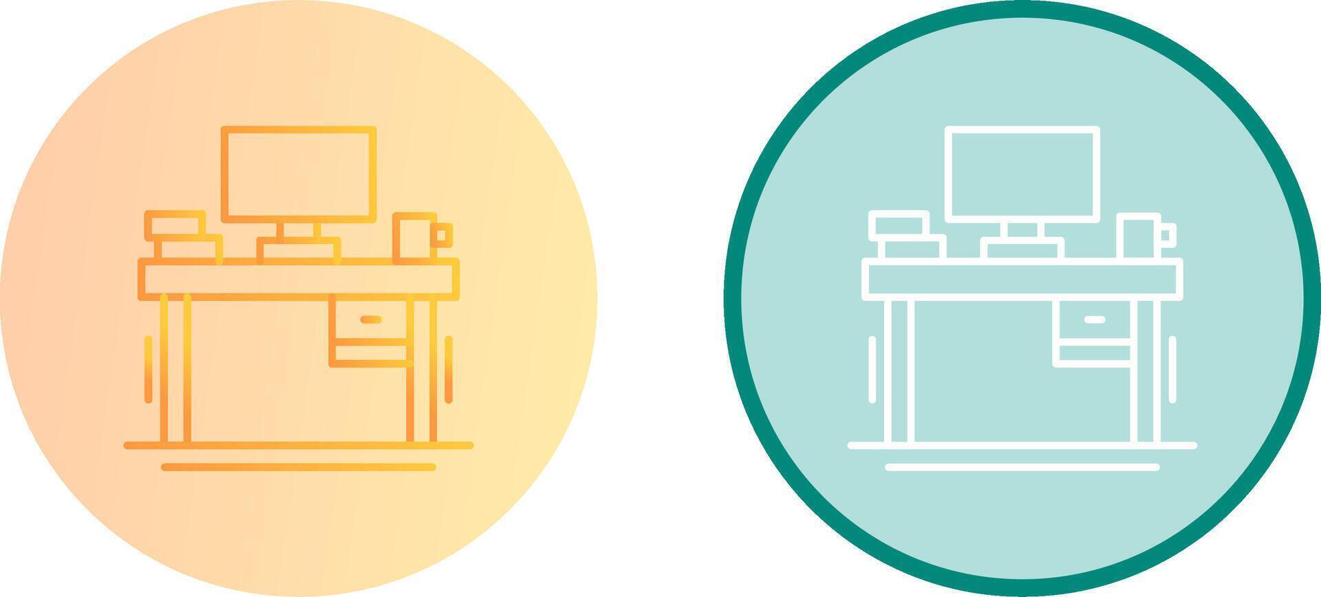 Desk Icon Design vector