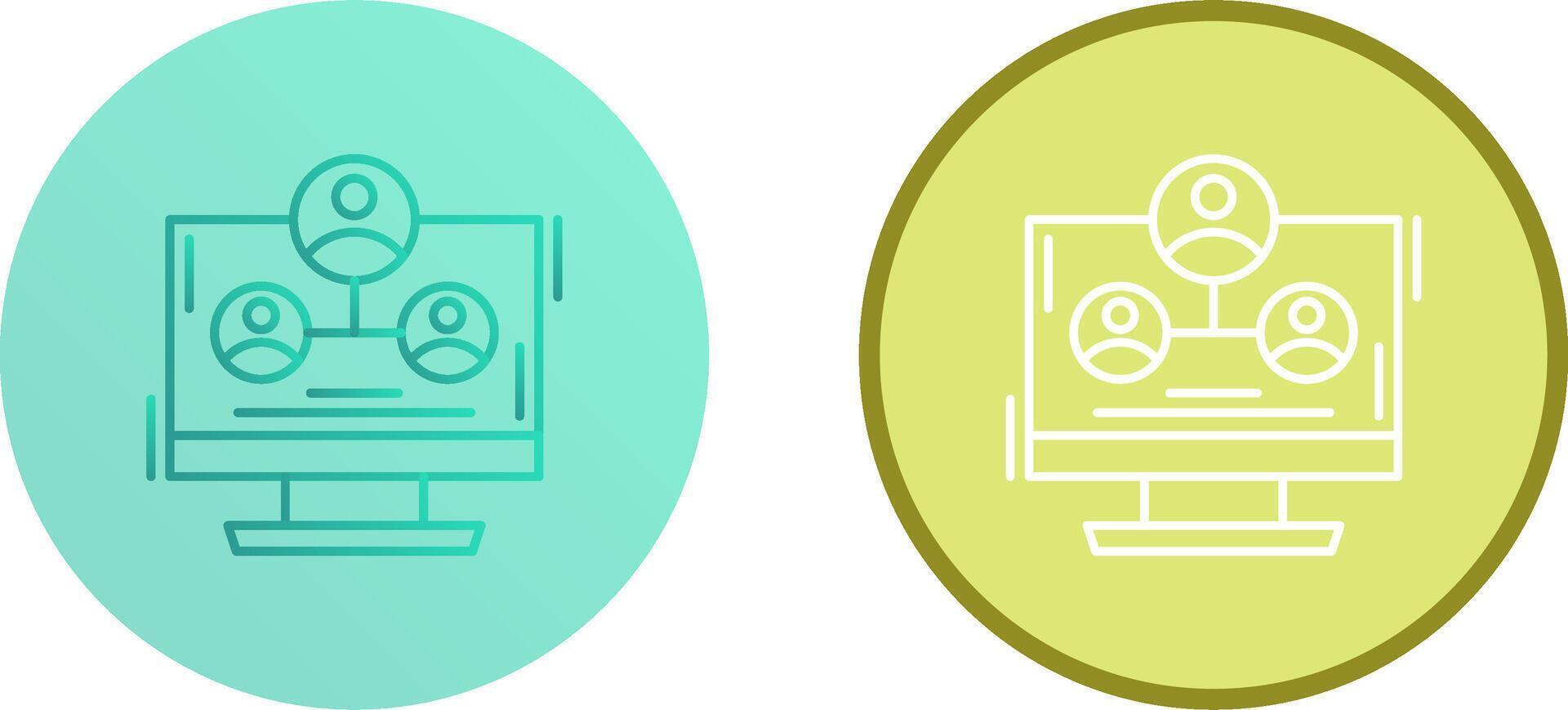 Hierarchy Structure Icon Design vector