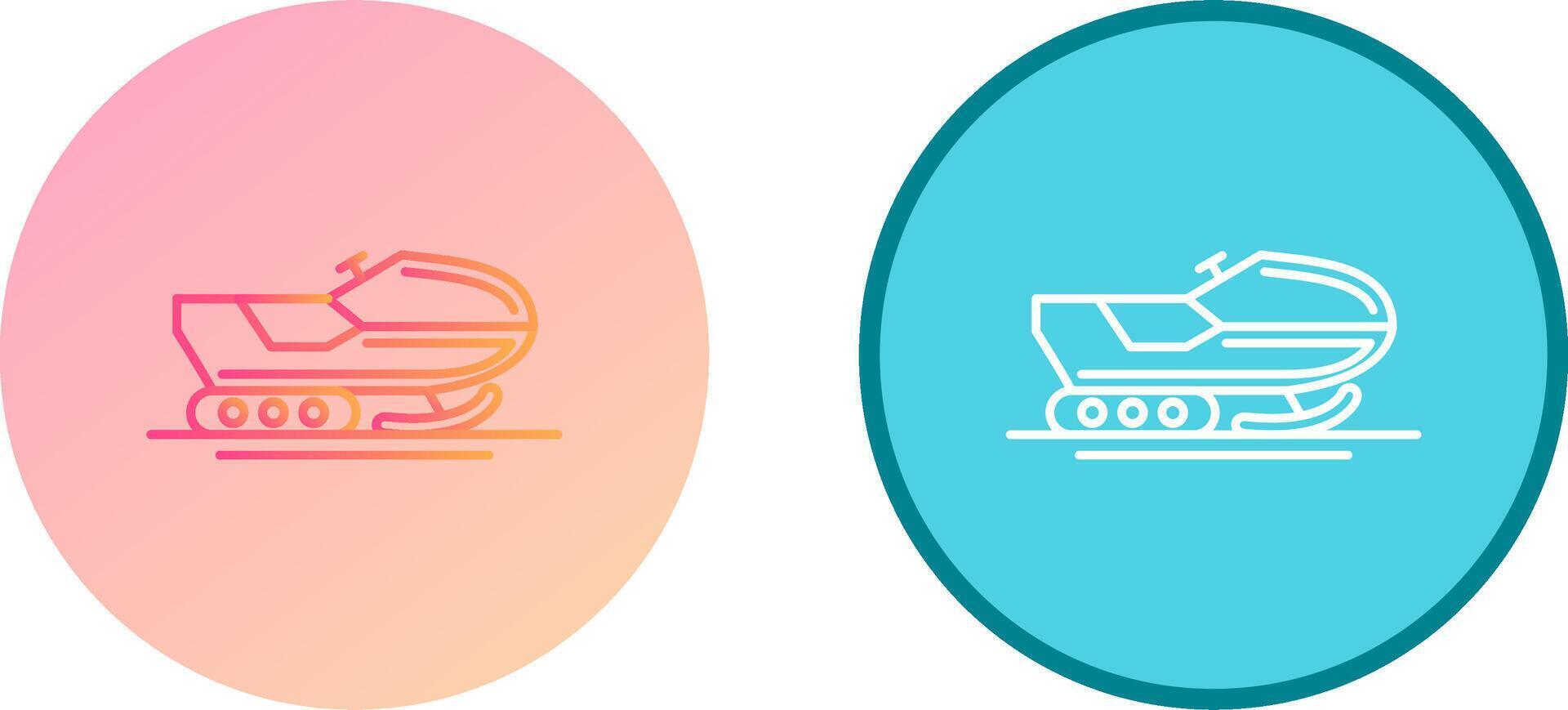 Snowmobile Icon Design vector