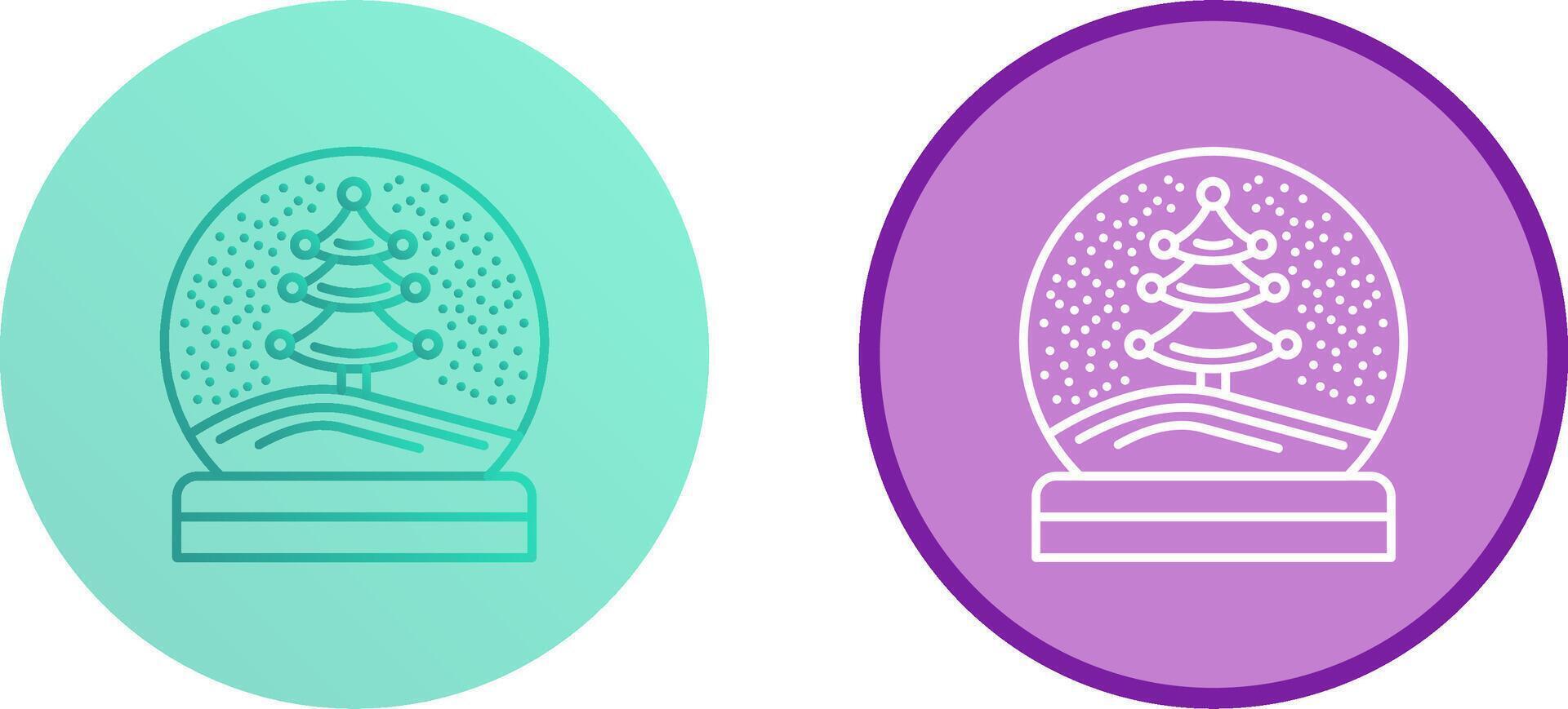 Snow Glob Icon Design vector