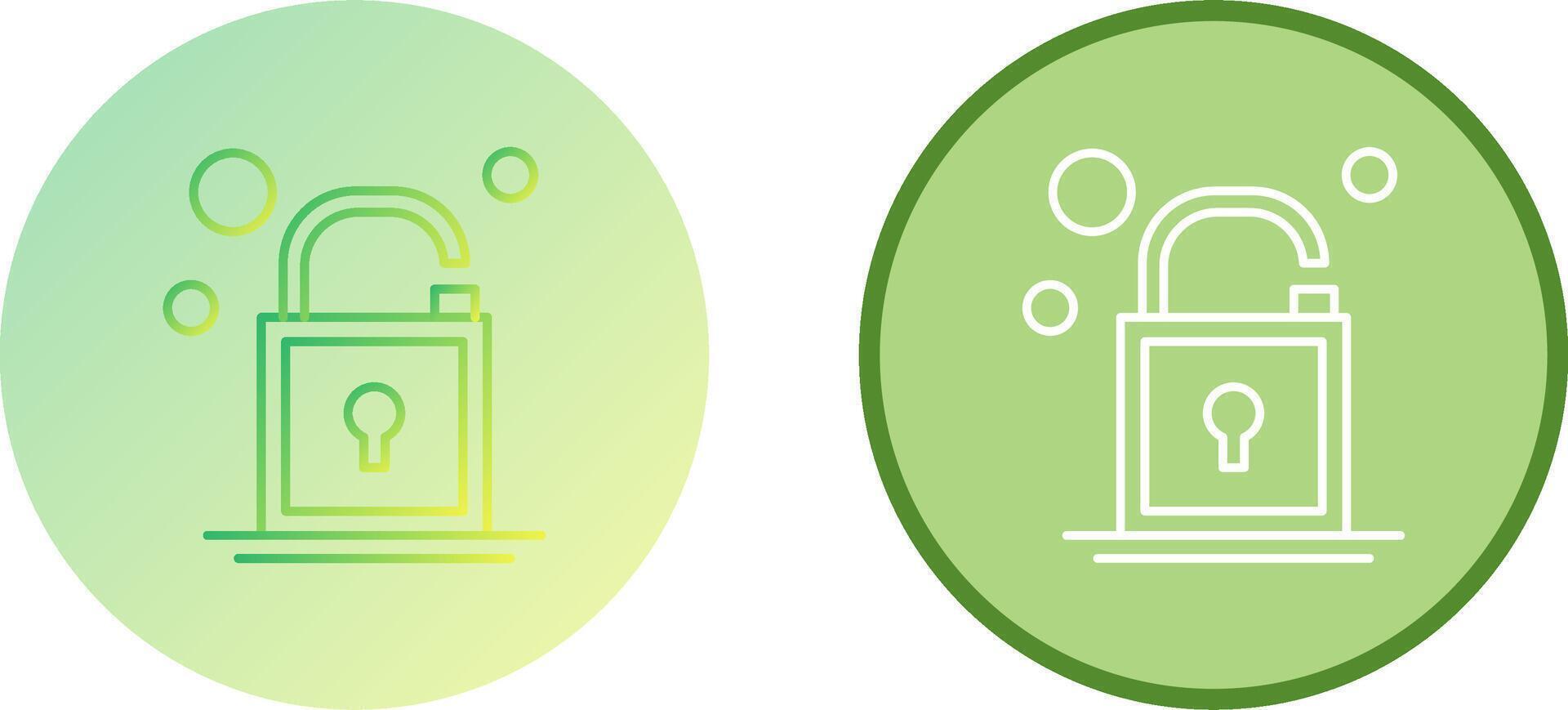Open Lock Icon Design vector