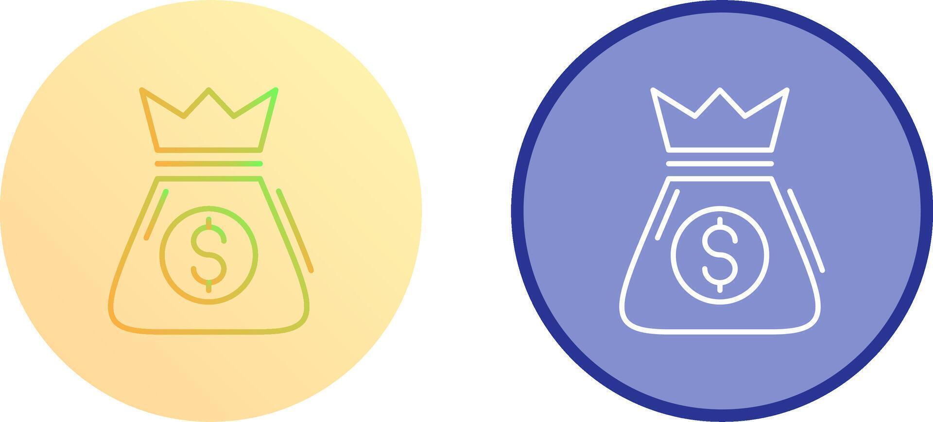 Money Bag Icon Design vector