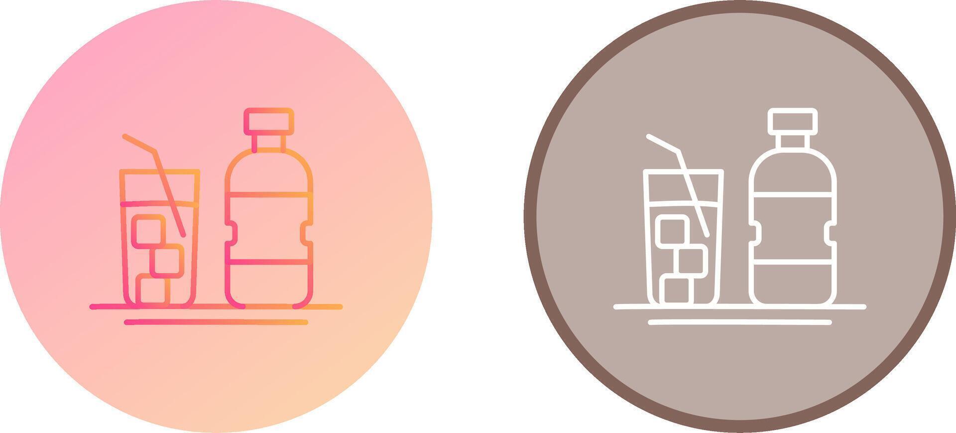 Mineral Water Icon Design vector