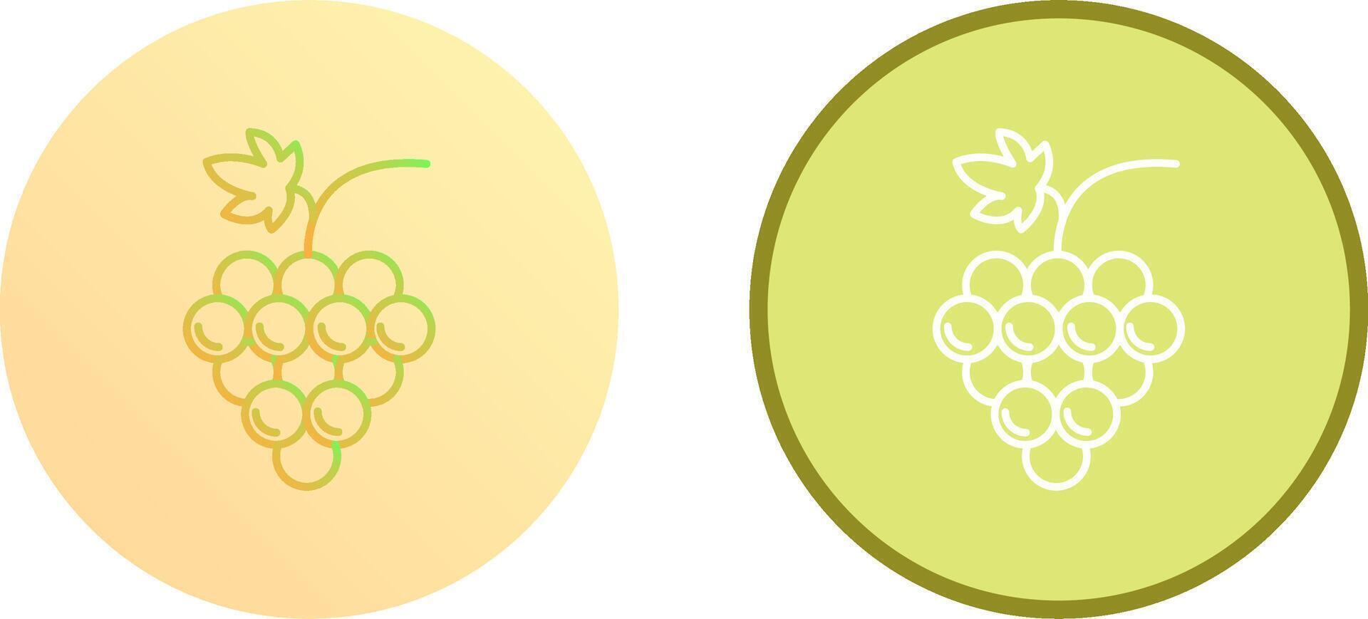 Grapes Icon Design vector